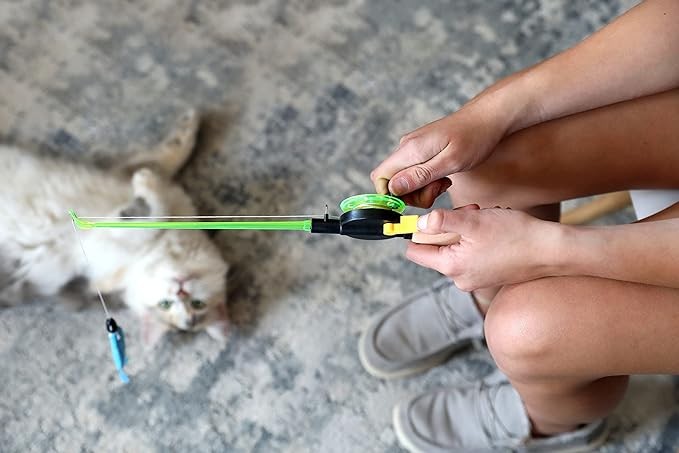 Cat Fishing Rod Toy - Daisy Flower Bait