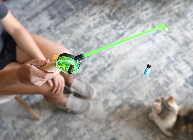 Cat Fishing Rod Toy - Daisy Flower Bait