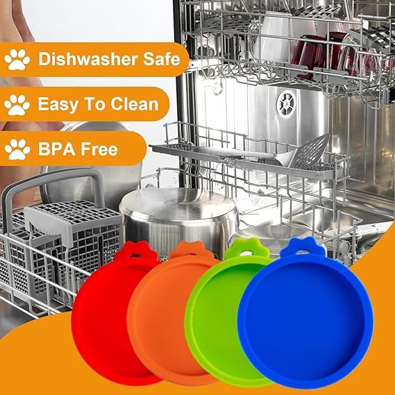 Silicone Pet Food Can Cover - Fits 3 sizes