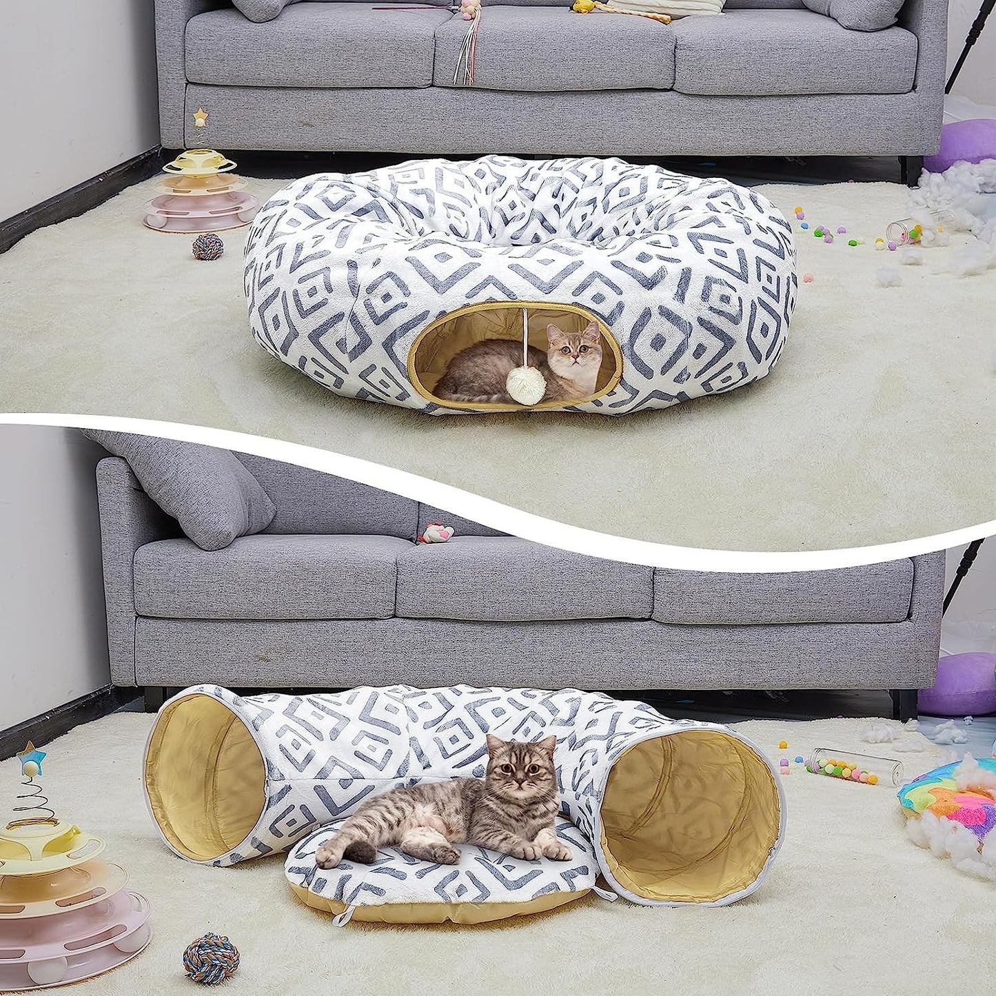 Cat Tunnel Bed 2 in 1