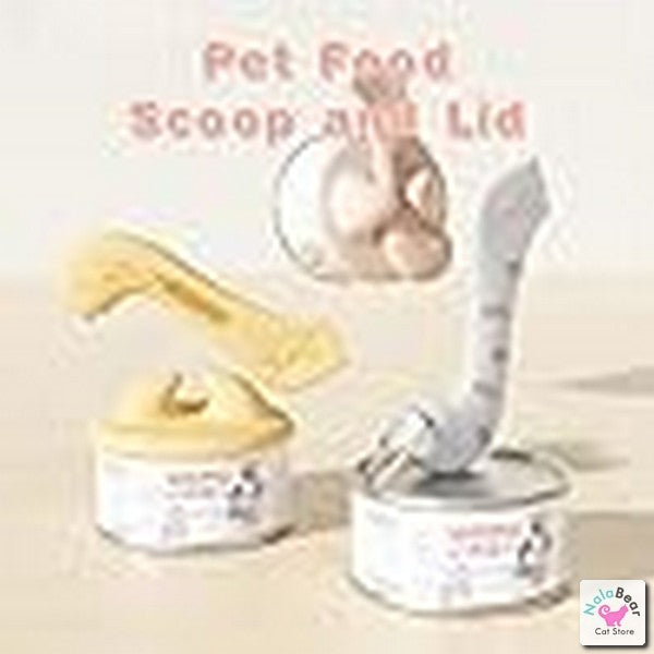 Cat Wet Food Spoon & Can Cover 2 pc Set