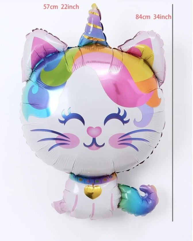 Rainbow Kitty Balloon