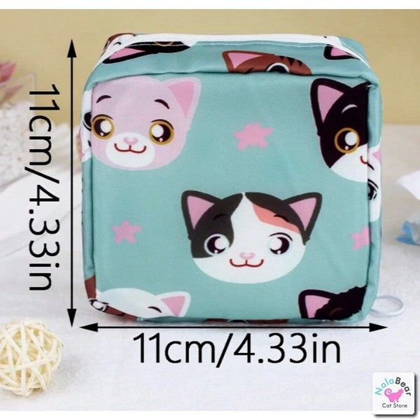 Mini Cat Makeup Bag