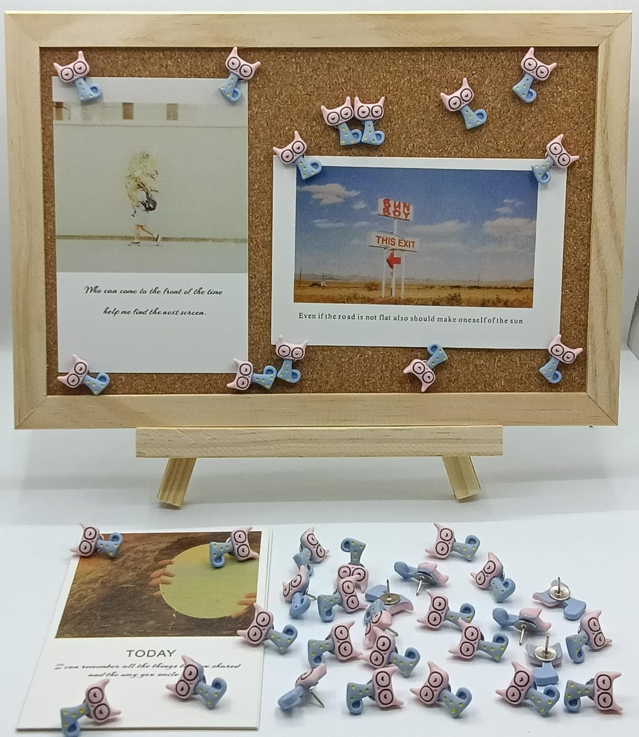 Mini Cute Cartoon Cat Resin Tracks 4pk