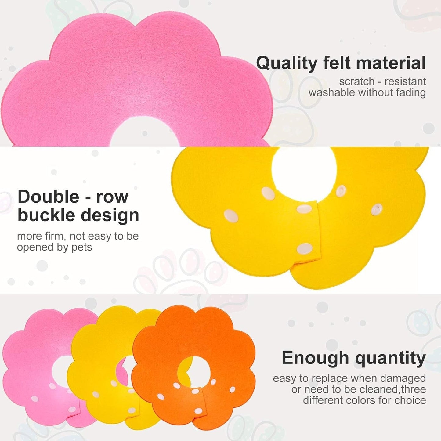 Felt Recovery Cone Collar - Extra Small