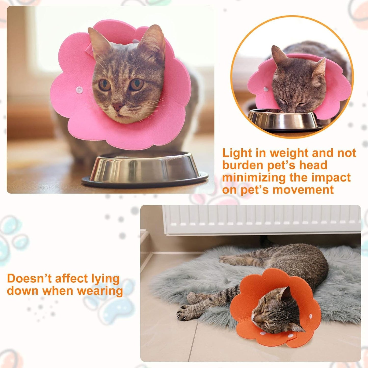 Felt Recovery Cone Collar - Small