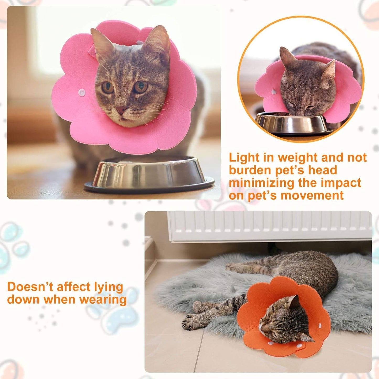 Felt Recovery Cone Collar - Extra Small