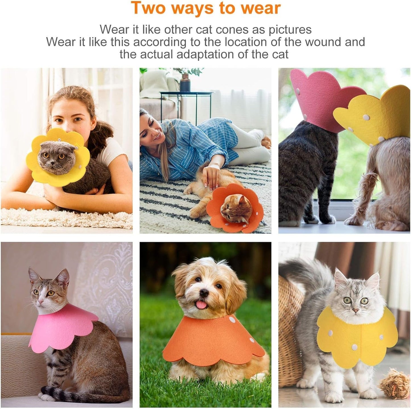 Felt Recovery Cone Collar - Extra Small