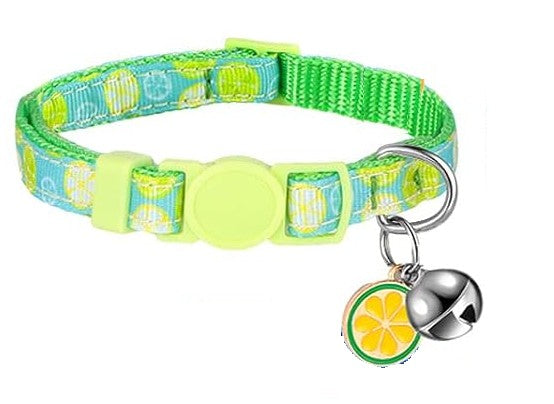 Fruit collar green - Lemon Pattern & Pendant