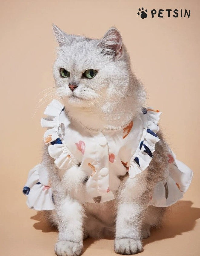 Heart Print Pet Dress - XS