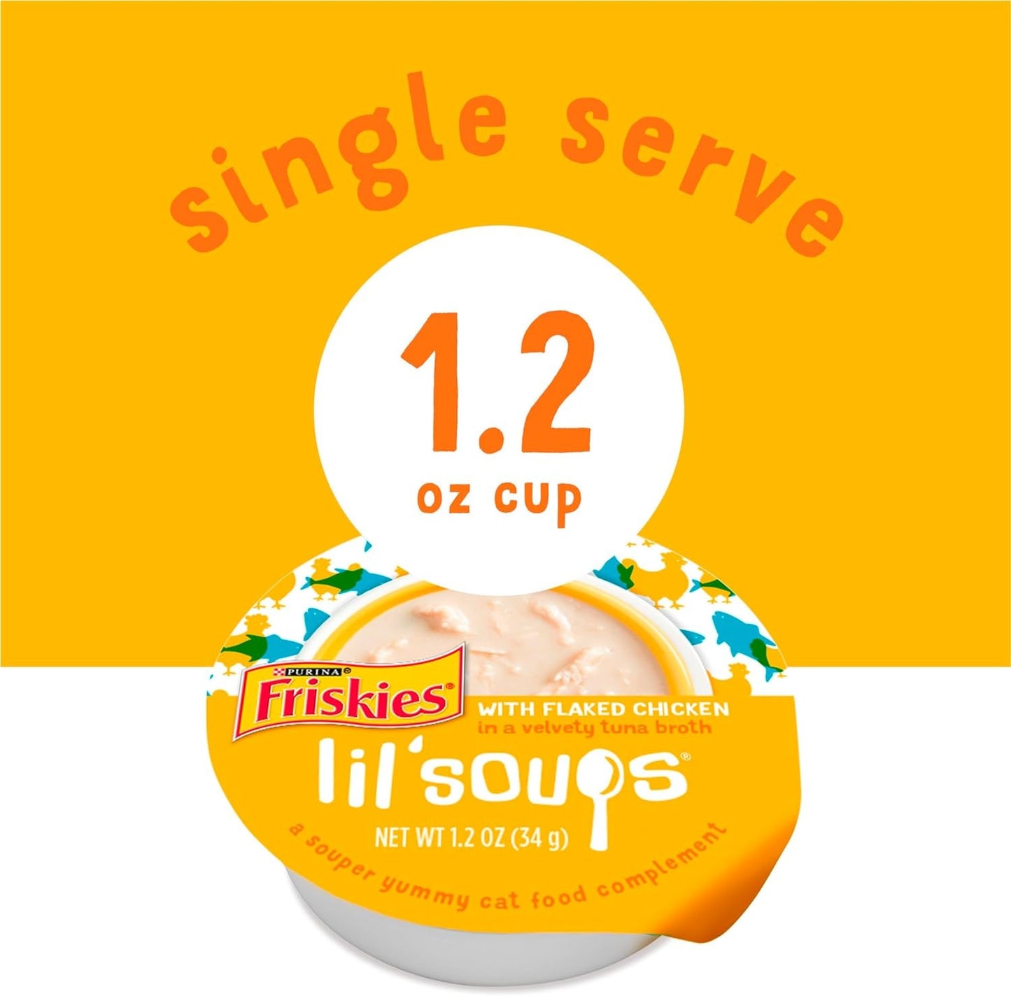 Lil' Soups with Flaked Chicken in a Velvety Tuna Broth