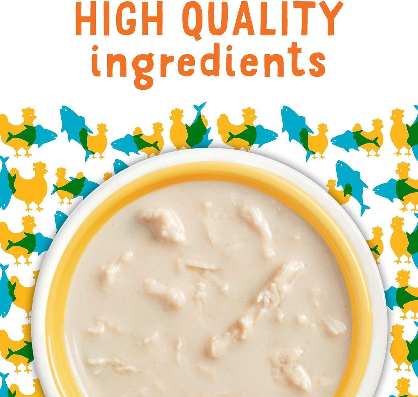 Lil' Soups with Flaked Chicken in a Velvety Tuna Broth