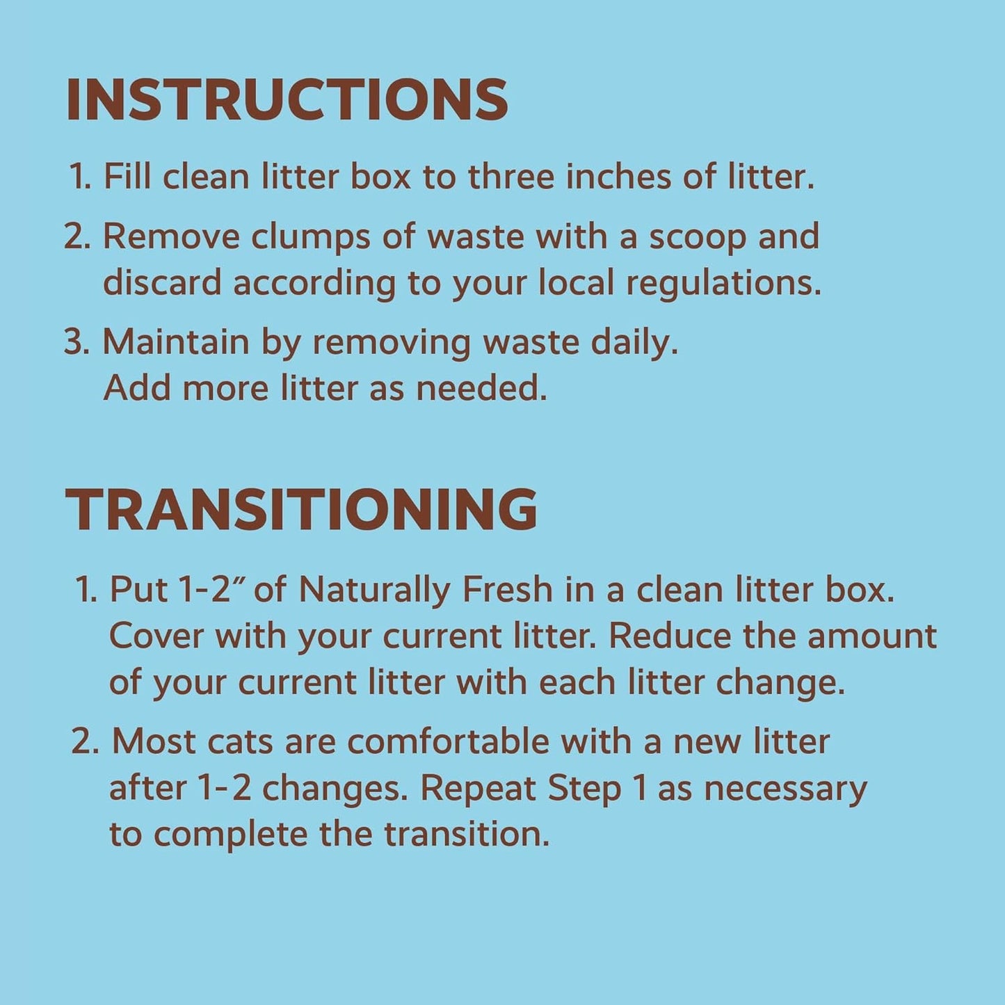 Naturally Fresh Multi-Cat Litter - Walnut-Based Quick-Clumping 26lbs