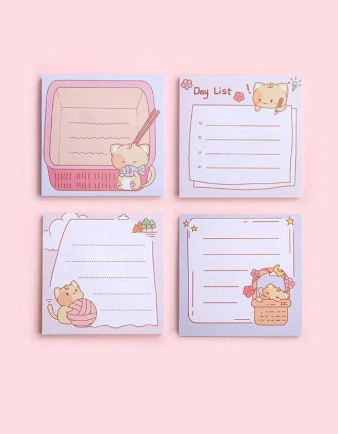 Kitty themed Sticky Notepads