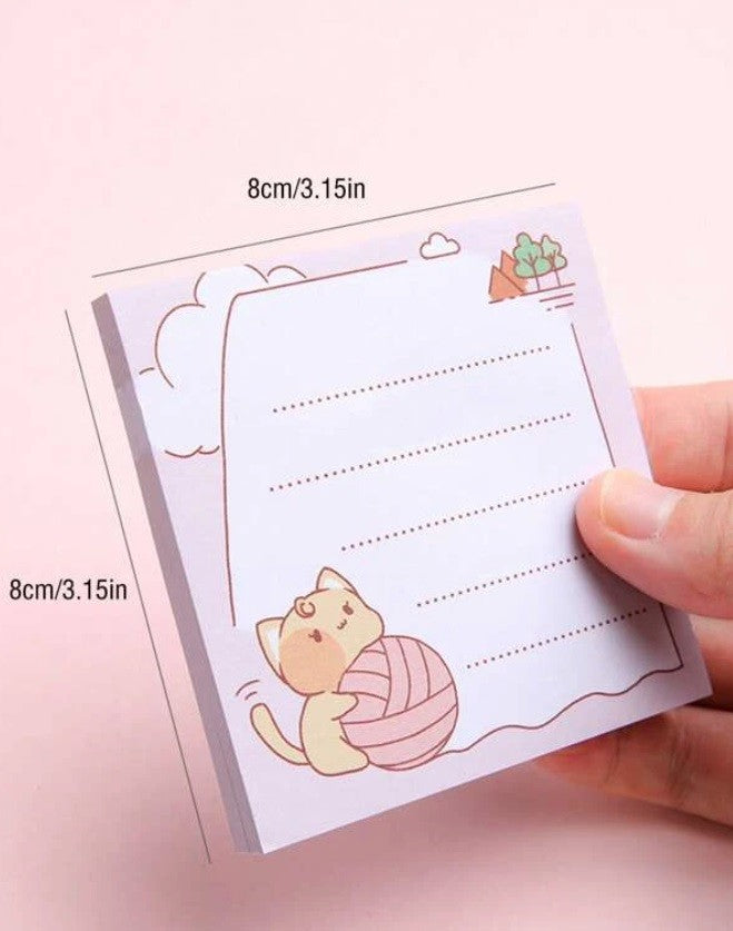 Kitty themed Sticky Notepads
