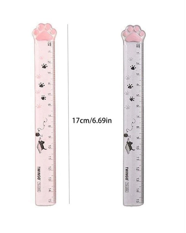 Kitty Themed Pencil Sharpener and Ruler