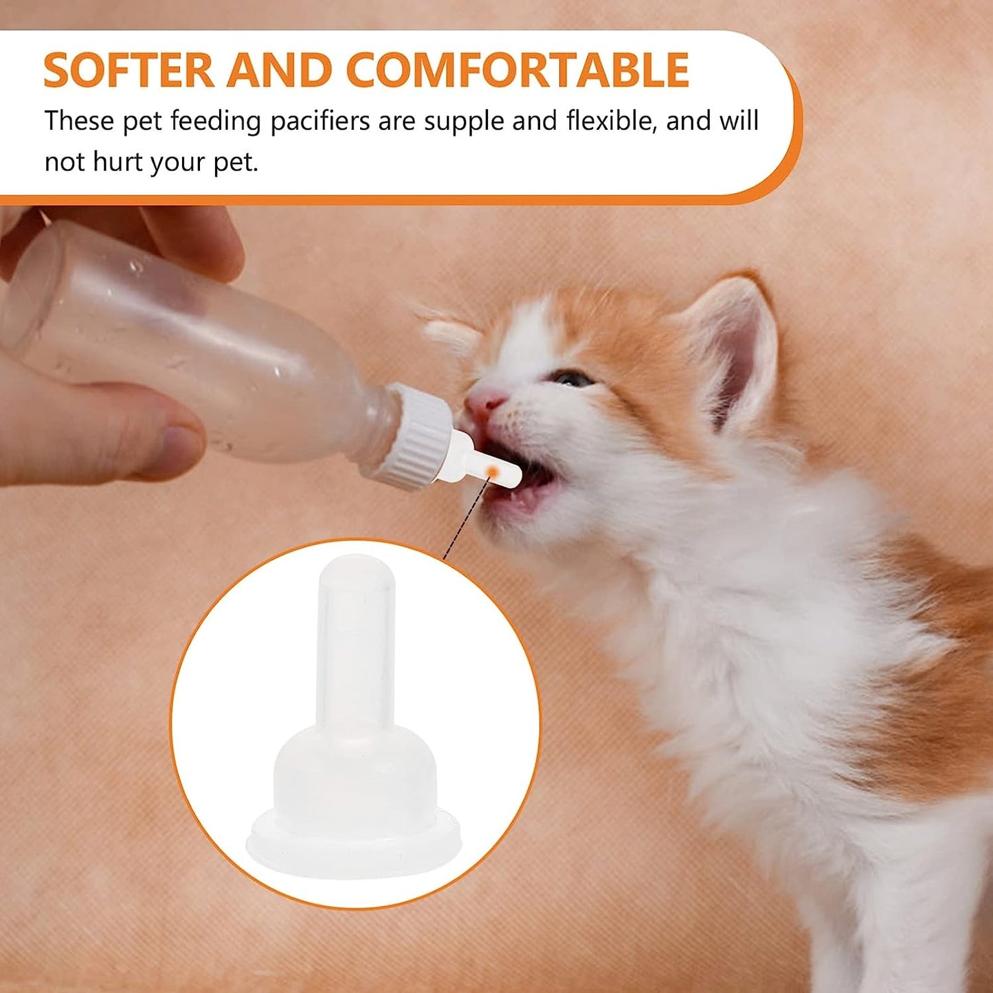 Pet Feeding Bottle Nipple 3pc