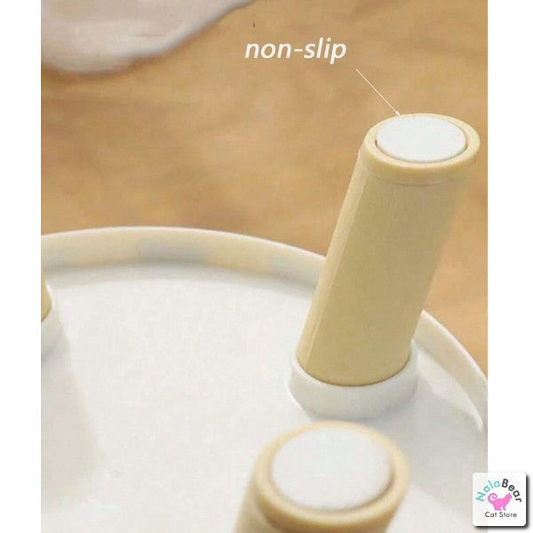High Feeding Dish / Raised Cat Bowl (Polka Dot / Checkered)