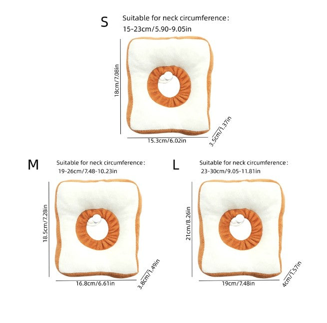 Recovery Cone Elizabethan Pillow Collar - Toast - Large