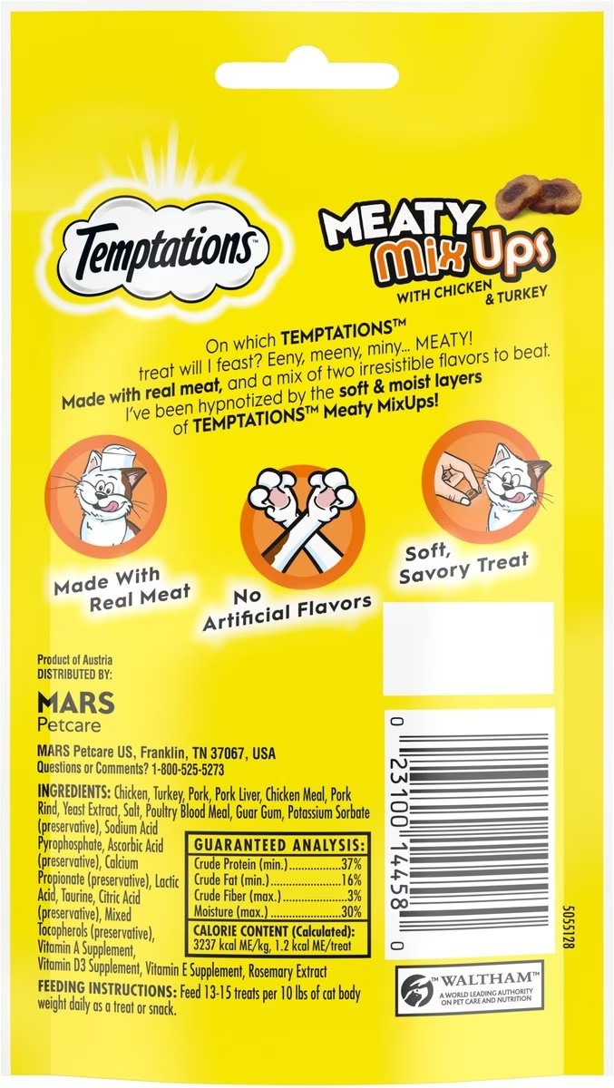 Temptations Meaty MixUps - Chicken & Turkey 1.5oz