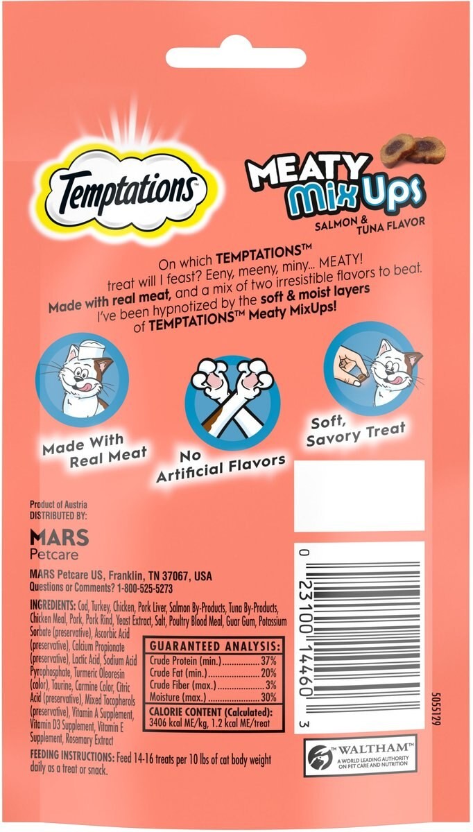 Temptations Meaty MixUps - Salmon & Tuna 1.5oz