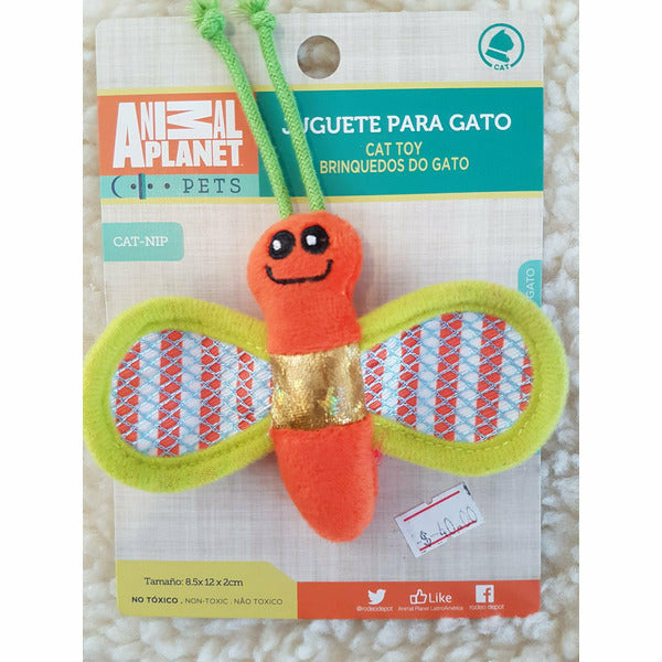 Animal Planet Pets Orange Catnip Butterfly Cat Toy