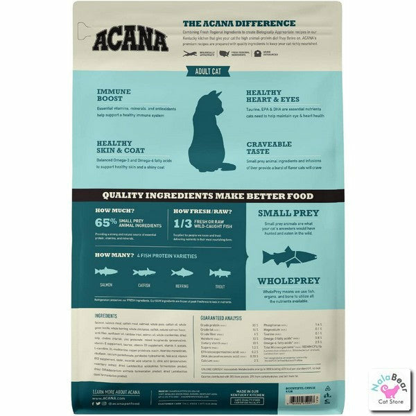 ACANA Bountiful Catch High-Protein Adult Dry Cat Food 4lb