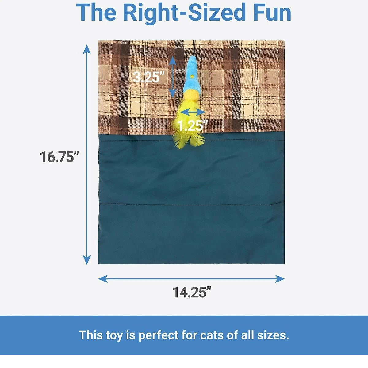 Frisco Camping Sleeping Bag Cat Toy