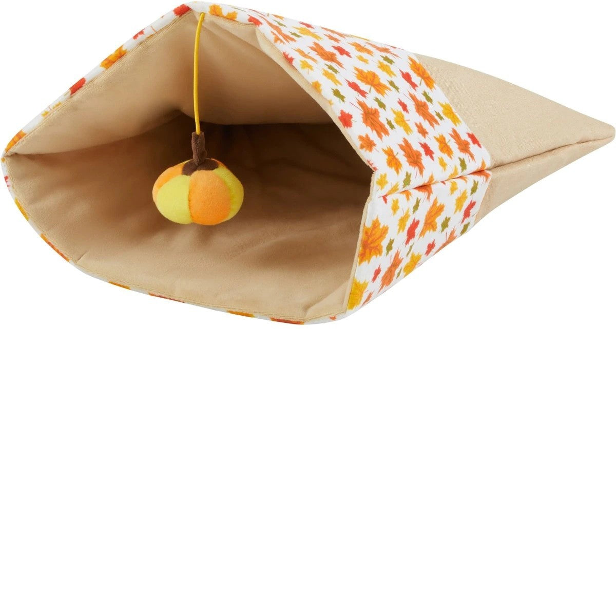 Frisco Fall Leaf Cat Sack Cat Toy with Catnip