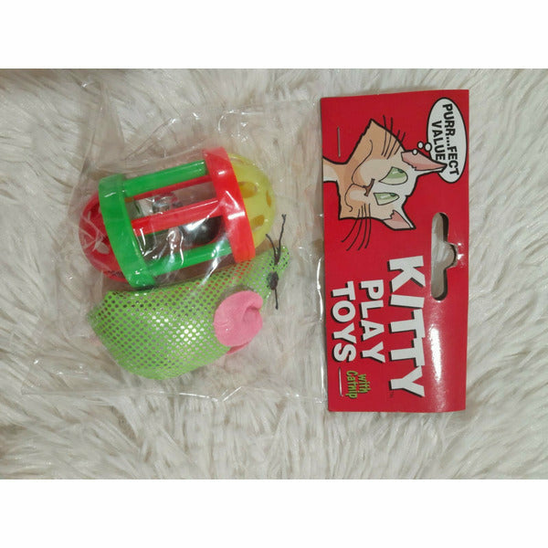 Kitty Play Toys Mouse and rolling cage