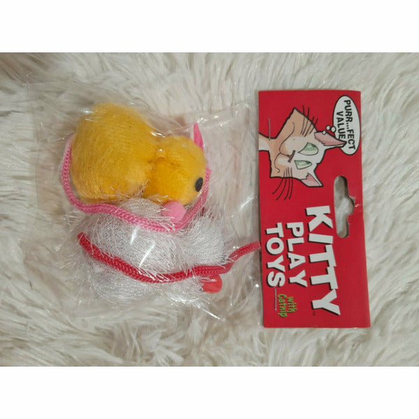 Kitty Play Toys Yellow mouse and White mouse
