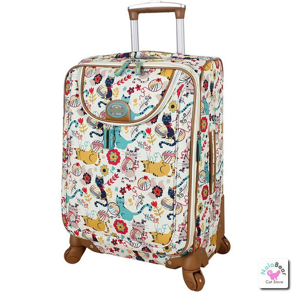 Lily Bloom 20" Expandable Spinner Luggage (Furry Friends)