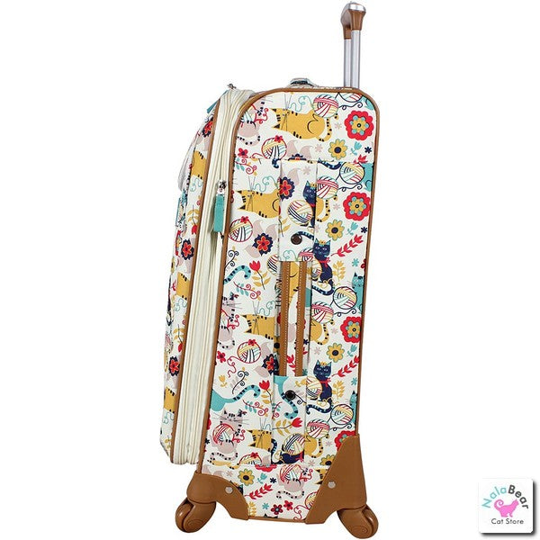 Lily Bloom 24" Expandable Spinner Luggage (Furry Friends)
