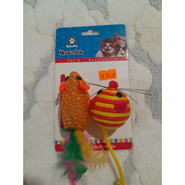 Maxcotas two mouse cat toy