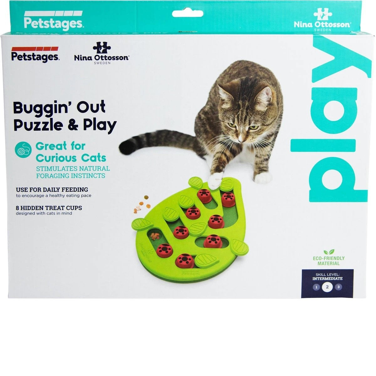 Petstages Buggin' Out Puzzle & Play Cat Toy