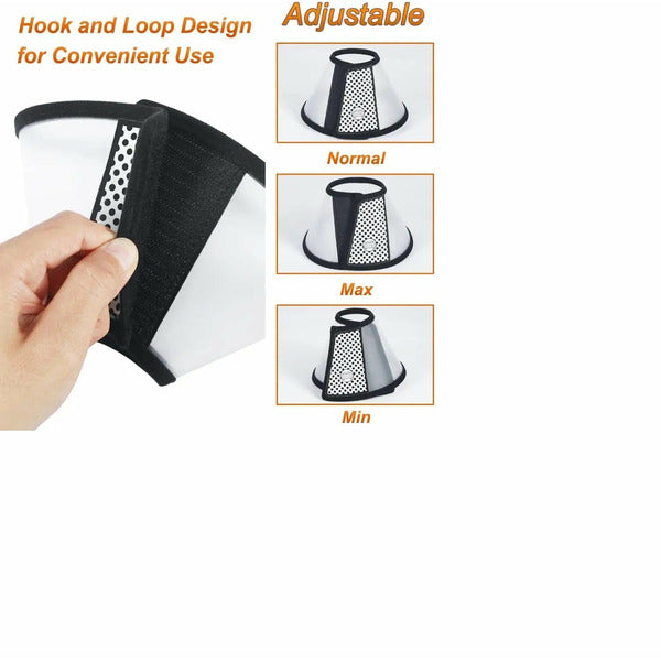 Cat Cone Adjustable Recovery Pet Cone, 8.1 Inches Lightweight Plastic