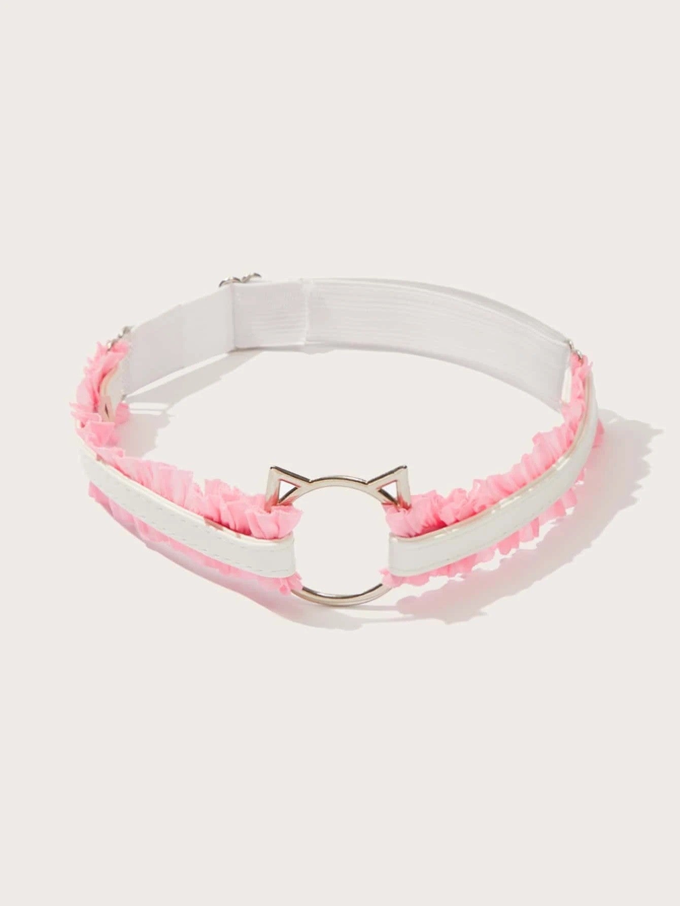 Romwe Pink Cat Thigh Garter