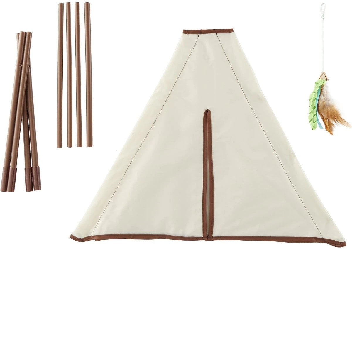 SmartyKat Kitty Camp TeePee Cat Toy