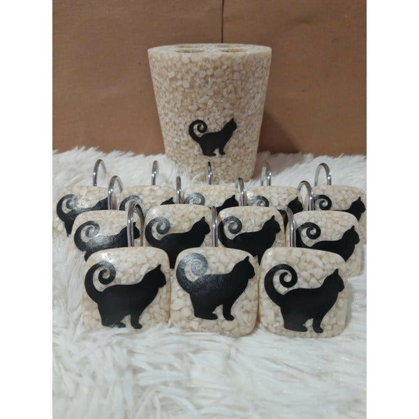 Terrazzo Set Holder and Shower Hooks