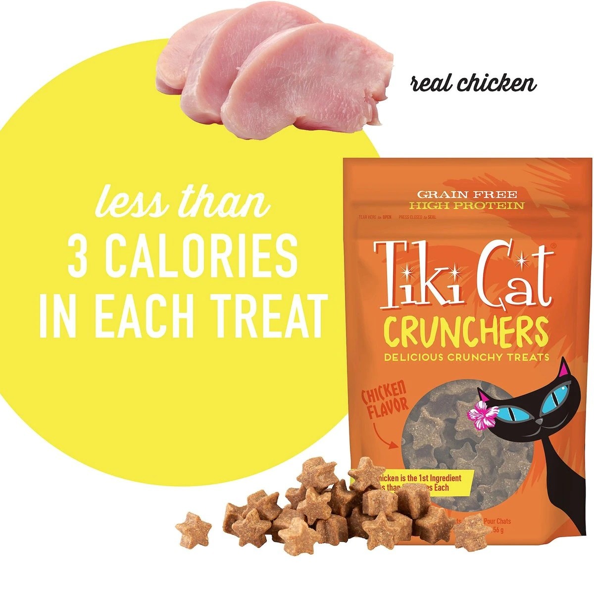 Tiki Cat Crunchers Chicken Flavor