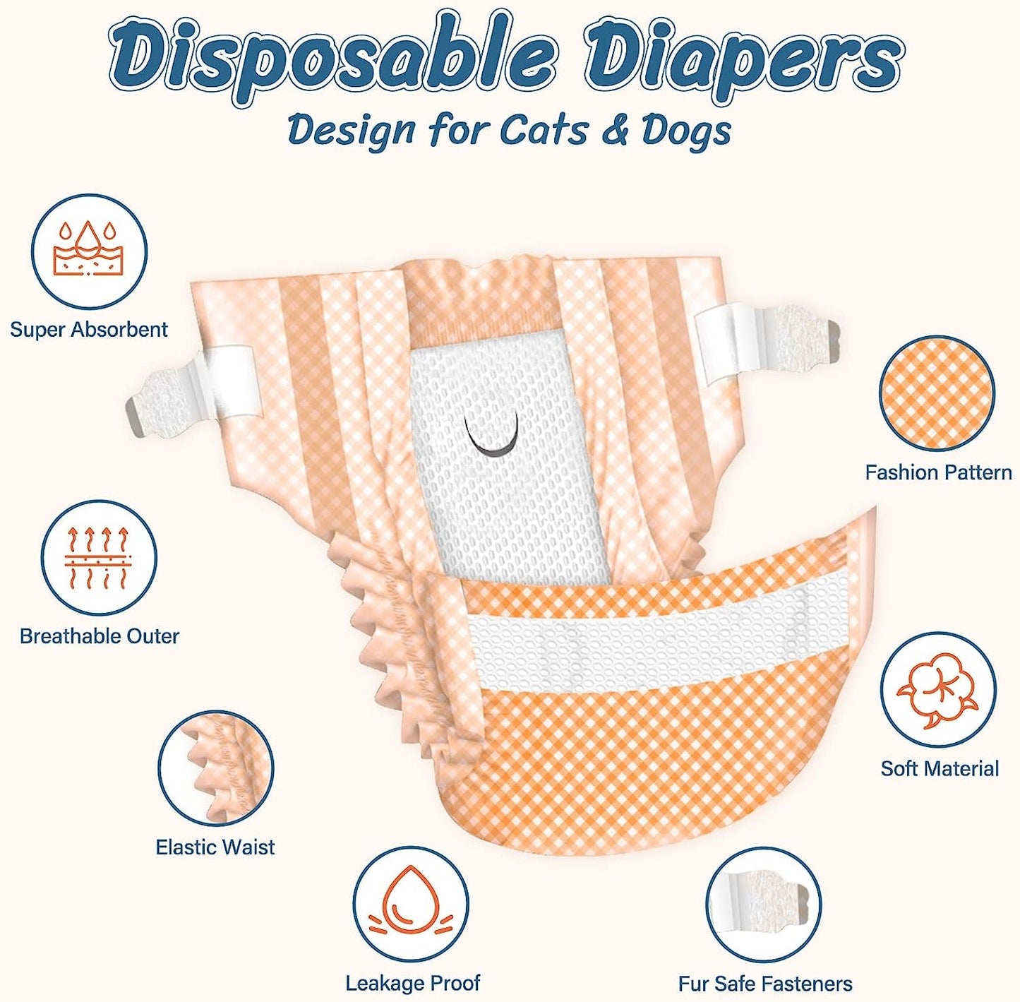 Pet Soft Disposable Cat Diapers