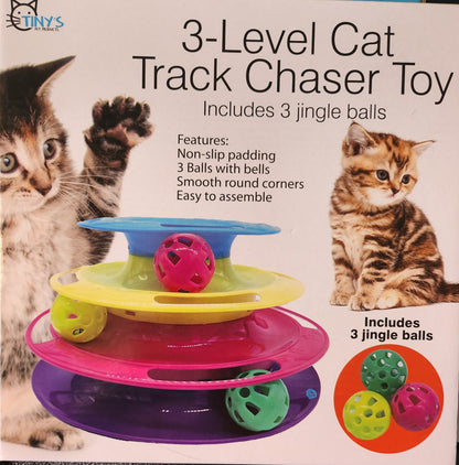Tiny's 3-level Cat Track Chaser Toy