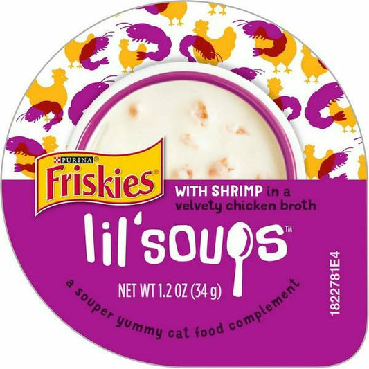 Friskies Lil Soups Shrimp in Velvety Chicken broth 1.2 oz