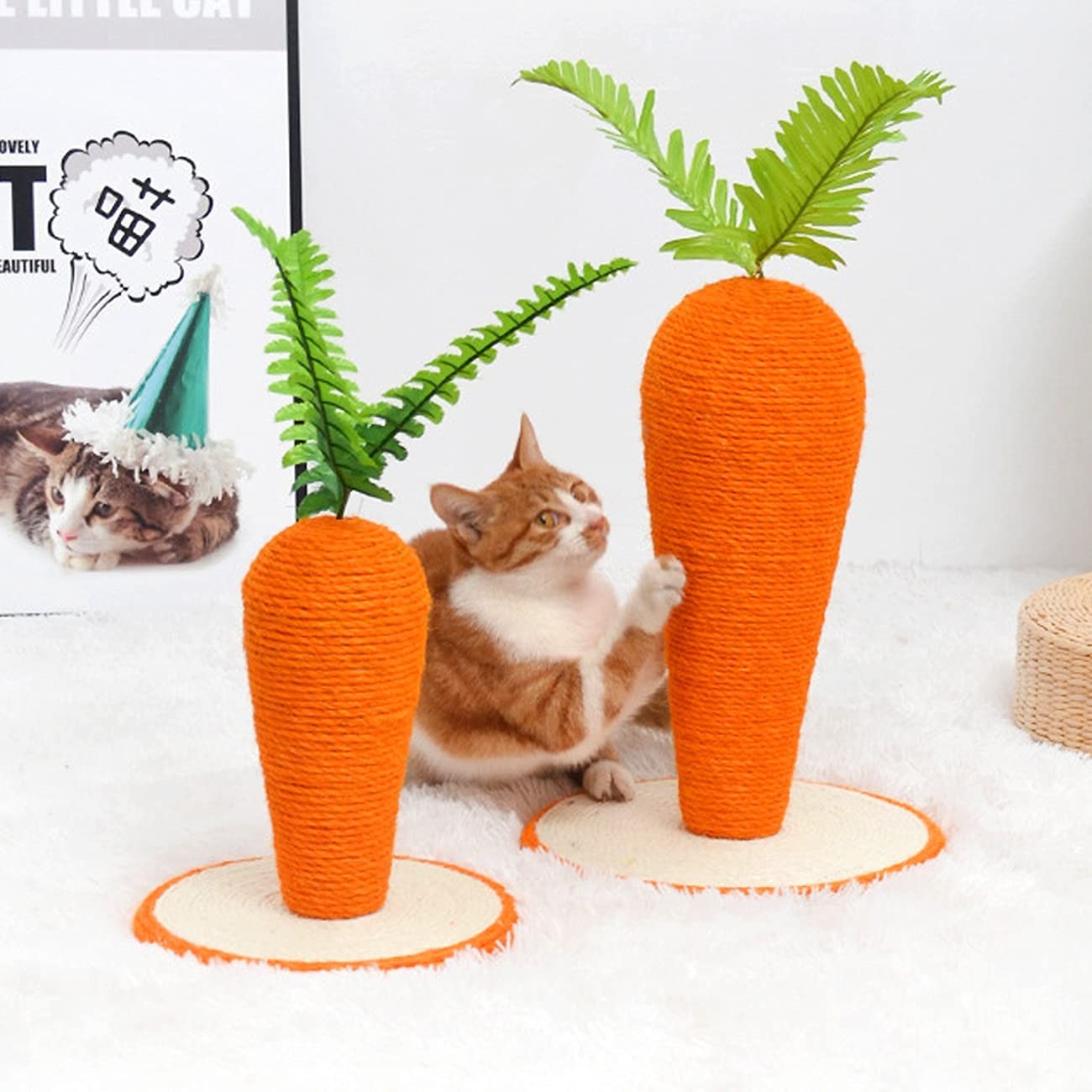 Carrot Scratching Post Small