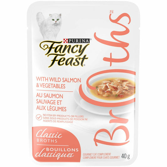 Fancy Feast Broth - Classic with Wild Salmon and Vegetables Broth