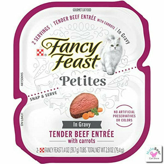 Fancy Feast Gourmet Gravy Petites - Tender Beef With Carrots Entrée