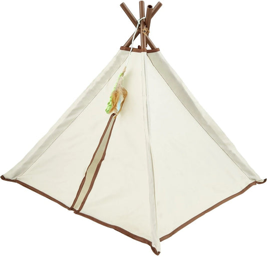 SmartyKat Kitty Camp TeePee Cat Toy