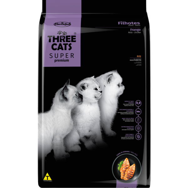 Three Cats Kitten - Chicken 10kg (22lbs)