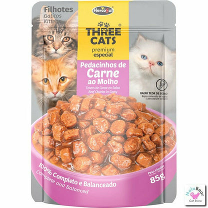 Three Cats Premium Special Kitten - Beef
